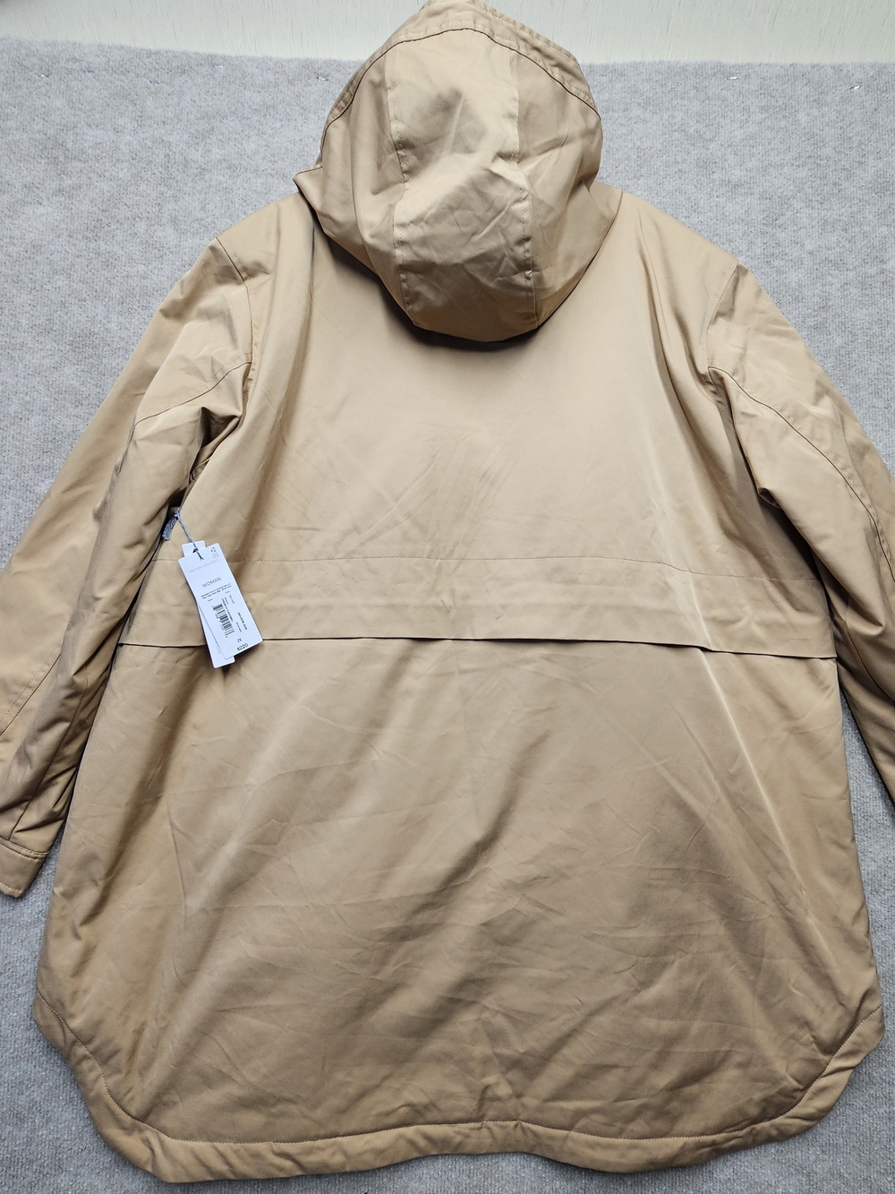 Liz Claiborne Hooded Rain Jacket Coat 2X NWT Quilted Green Lined Zip Snap - Picture 8 of 14
